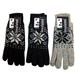 Wool Blend Snowflake Gloves Asst