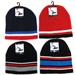 Boys Beanie Hat W/stripes Asst