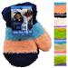 Babys Furry Mitten 3-tone W/string Asst Clrs