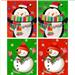 Wholesale Matte Christmas Bag 4 Assorted 513 Series- Bottle (12/1 CT)
