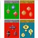 Wholesale Jumbo Glitter Christmas Bag 4 Assorted 910 Series (12/1 CT)