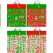 Wholesale Jumbo Glitter Christmas Bag 4 Assorted 990 Series (12/1 CT)