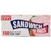 Wholesale Fresh Seal Sandwich Flip Top Bag (24/150 CT)
