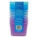 Wholesale Drawer Organizers Square 3-Pack 4"x4"x2.75" Pastel Colors in PDQ (48/3 CT)