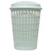 Wholesale Heavy Duty Tall Round Laundry Basket w/Lid 17.5" x 24"H (12/2 PC)