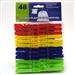 Wholesale Plastic Clothespins 5.5 x 5.5 x 1" Assorted Colors (48/48 CT)