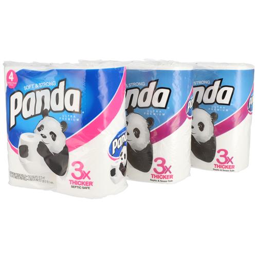 Wholesale 4pk Panda Bath Tissue 176 sheets 2 ply - Ultra Premium Image 3