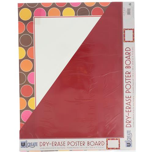 Wholesale DRY ERASE POSTER BOARD 22x28'' w/ADHESIVE HANGING STRIPS Image 2