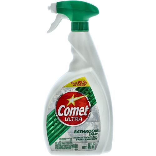 2-Pack Comet Ultra Bathroom Spray Cleaner Fresh Lemon Ultra Deep Clean, 32  oz