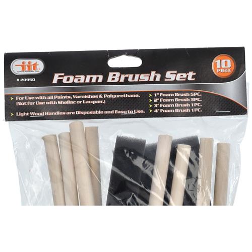 Wholesale 10pc Foam Brush Set Image 3