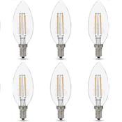 Wholesale 6pk 4.5=60w B11 LED BULB CLEAR DAYLIGHT CANDELABRA BASE DIM