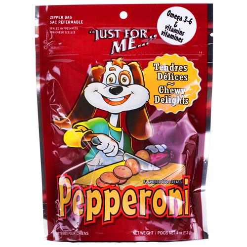Wholesale Just For Me Dog Treats Chewy Pepperoni - Canada