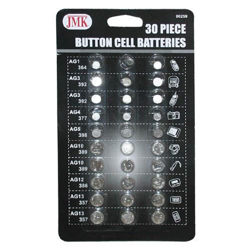 Wholesale 30 Piece Button Cell Batteries