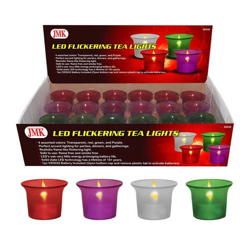 Wholesale ZLED FLICKERING TEA LIGHTS