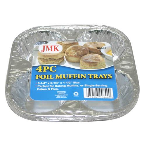 Wholesale z4pc FOIL MUFFIN TRAYS
