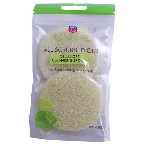 Wholesale 2PK CELLULOSE CLEANSING SPONGE ALL SCRUBBED OUT