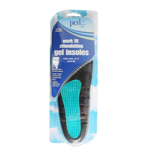 Wholesale ZWORK FIT STIMULATING GEL INSOLES MENS 8-13 PED-X