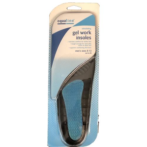 Wholesale GEL WORK INSOLES MENS 8-13 CUT TO FIT
