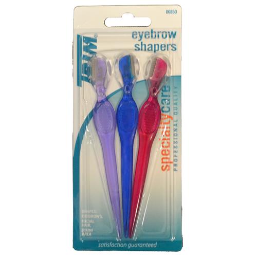 Wholesale 3PK EYEBROW SHAPERS WITH BLADE COVERS