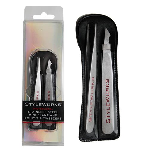 Wholesale Z2PC MINI SLANT & POINT TIP TWEEZER STYLEWURKS