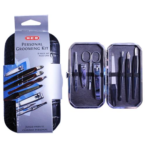 Wholesale Z8PC PERSONAL GROOMING KIT IN CASE HEB ENG/SP