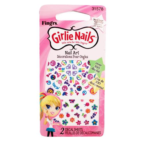 Wholesale GIRLIE NAILS NAIL ART DECAL SHEETS GLW