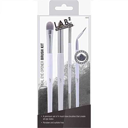 Wholesale Z4PC BRUSH KIT REAL EYE OPENER LAB2 CHARCOAL INFUSED