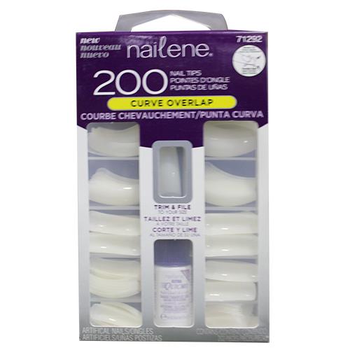 Wholesale Z200CT NAILENE CURVE OVERLAP NAIL TIPS KIT ENG/FR/SP GLW