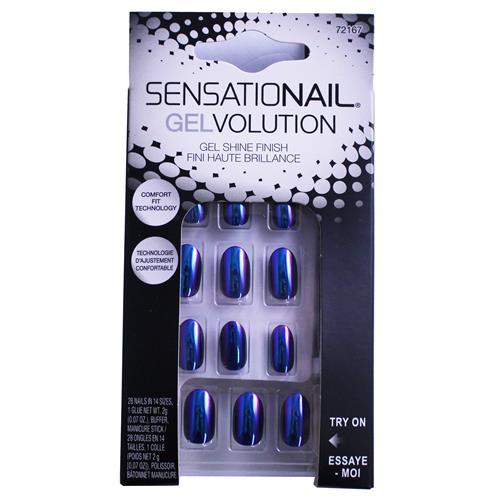Wholesale Z28CT GELVOLUTION NAIL & GLUE KIT BLUE SUNGLASSES GLW