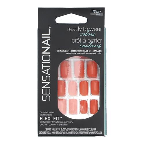 Wholesale Z28CT SENSATIONAIL READY TO WEAR NAIL KIT CORAL