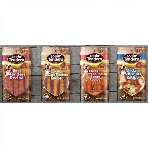 Wholesale LOVIN TENDERS DOG TREATS 4 ASSORTED