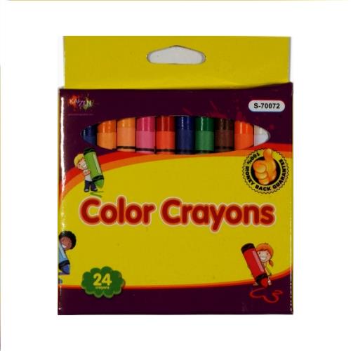Wholesale Crayons - 24 ct in peggable box.