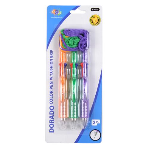Wholesale Pen 4 Inks Cushion Grip with Rope GLW