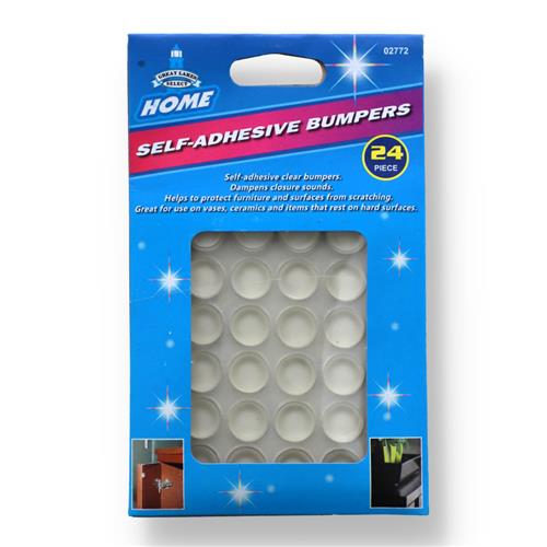 Wholesale 24 PIECE CLEAR SELF-ADHESIVE BUMPERS