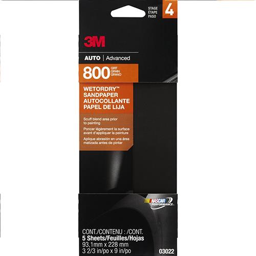 Wholesale Z5pk WET/DRY SANDPAPER 800 GRIT