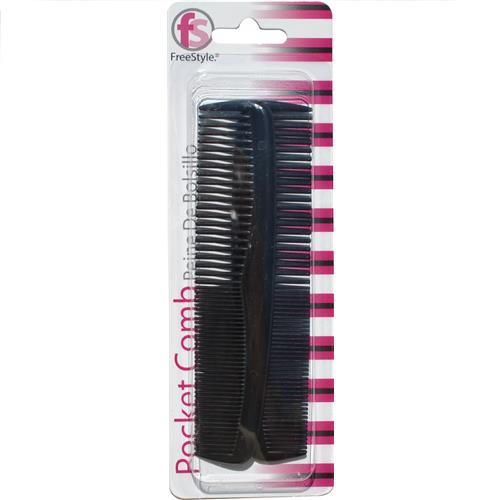 Wholesale Free Style Black Pocket Comb Made in USA