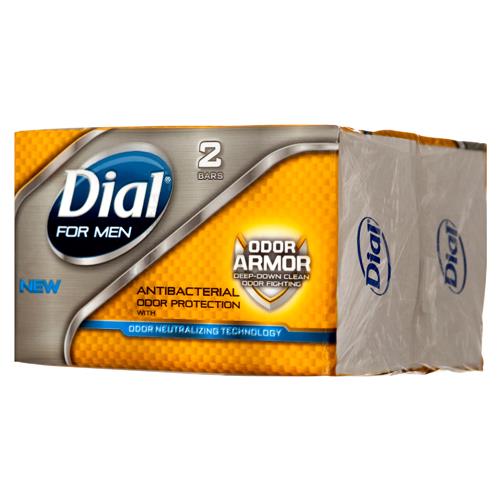 Wholesale 2pk Dial for Men Bar Soap Odor Armor 3.2 oz