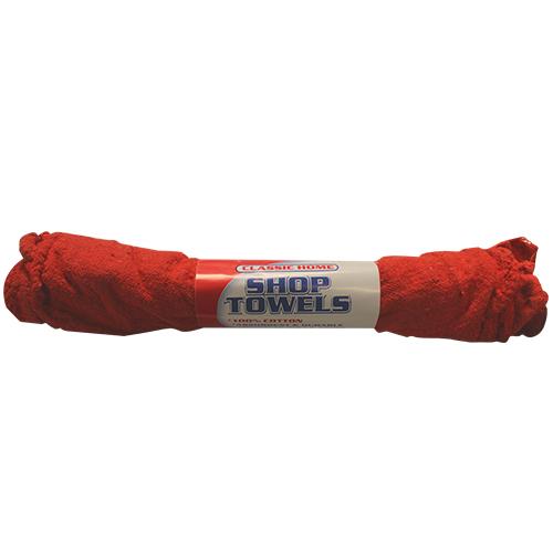 Wholesale SHOP TOWELS 3PACK RED 13.5" x 14"