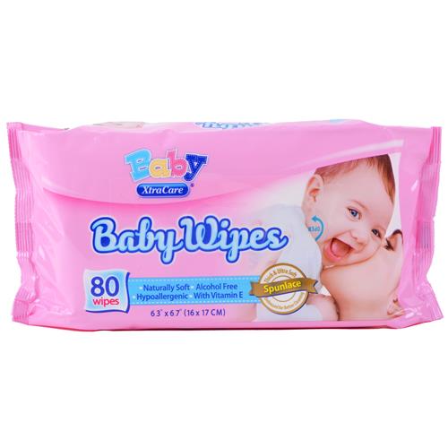 Wholesale Xtracare Baby Wipes With Vitamin E Alcohol Free/Hy