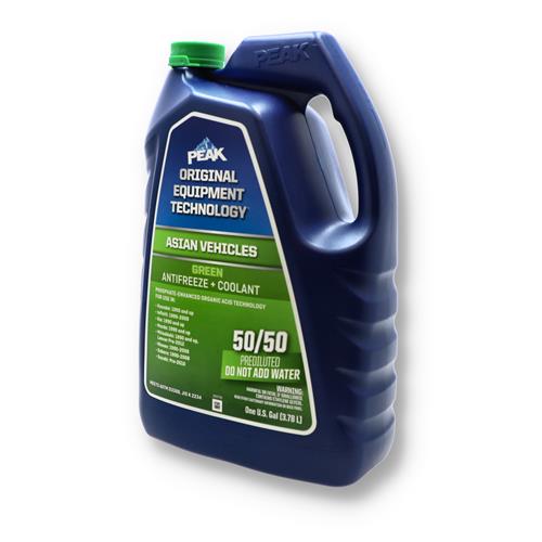 Wholesale PEAK 1 GALLON 50/50 ANTI-FREEZE GREEN ASIAN VEHICLES