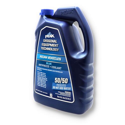 Wholesale PEAK 1 GALLON 50/50 ANTI-FREEZE BLUE ASIAN VEHICLES