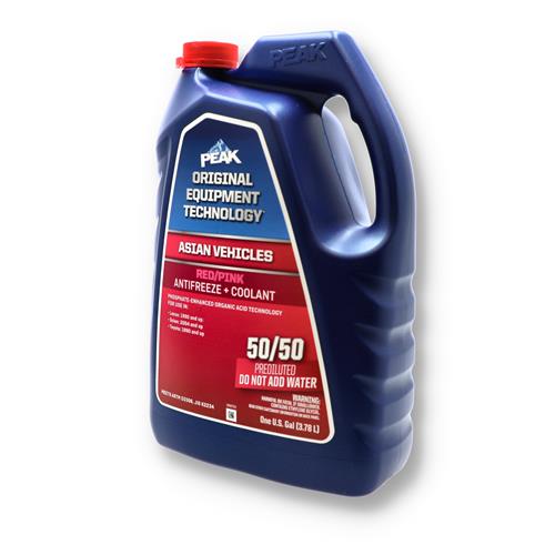 Wholesale PEAK 1 GALLON 50/50 ANTI-FREEZE RED-PINK ASIAN VEHICLES