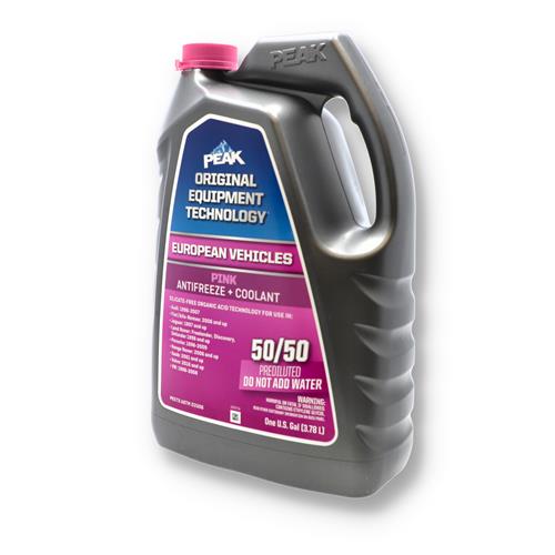 Wholesale PEAK 1 GALLON 50/50 ANTI-FREEZE PINK EUROPEAN VEHICLES