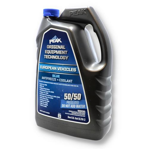 Wholesale PEAK 1 GALLON 50/50 ANTI-FREEZE BLUE EUROPEAN VEHICLES