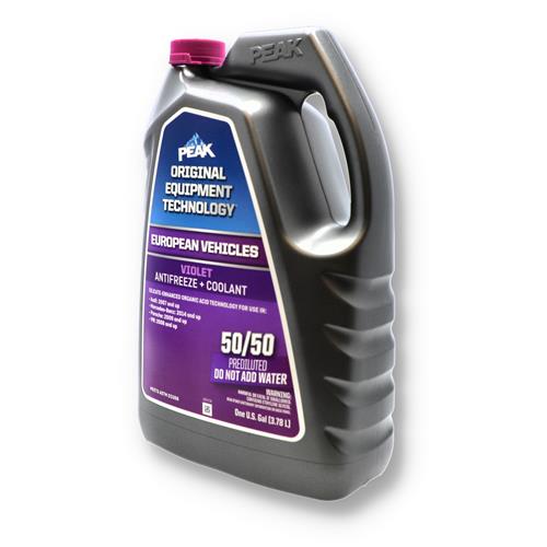 Wholesale PEAK 1 GALLON 50/50 ANTI-FREEZE VIOLET EUROPEAN VEHICLES