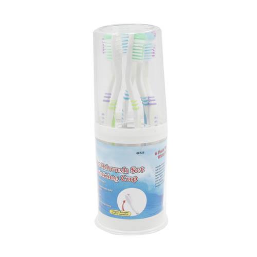 Wholesale Z6pk TOOTHBRUSH w/ DRINKING CUP