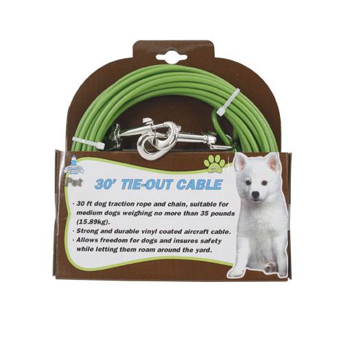 Wholesale 30' TIE OUT CABLE FOR DOGS UP TO 35 POUNDS