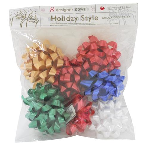 Wholesale Christmas Extra Large Assorted Bows In Resealable