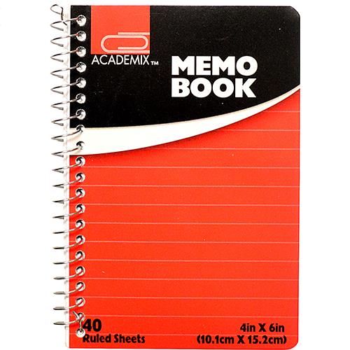 Wholesale ZMEMO PAD LARGE SIDE SPINE 4 X 6 IN 40 PG