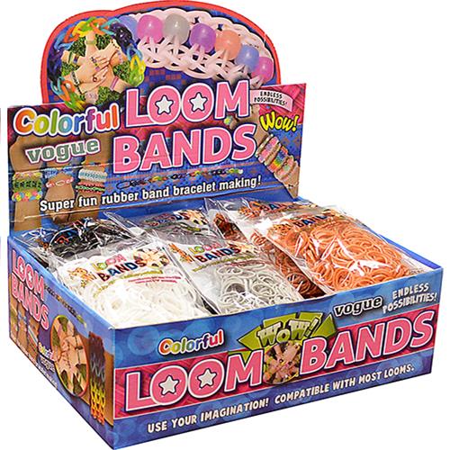 Wholesale Z300pc LOOM BANDS-BN,GRY,BLK,WH